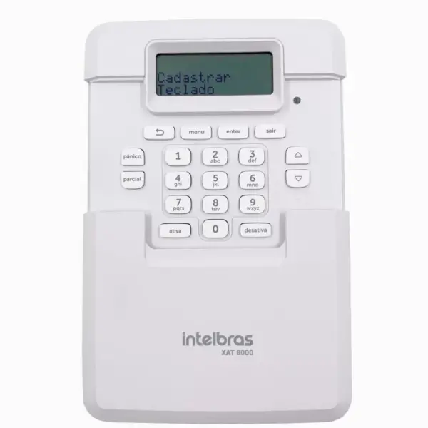 Teclado sem Fio para Centrais de Alarme XAT 8000 Intelbras